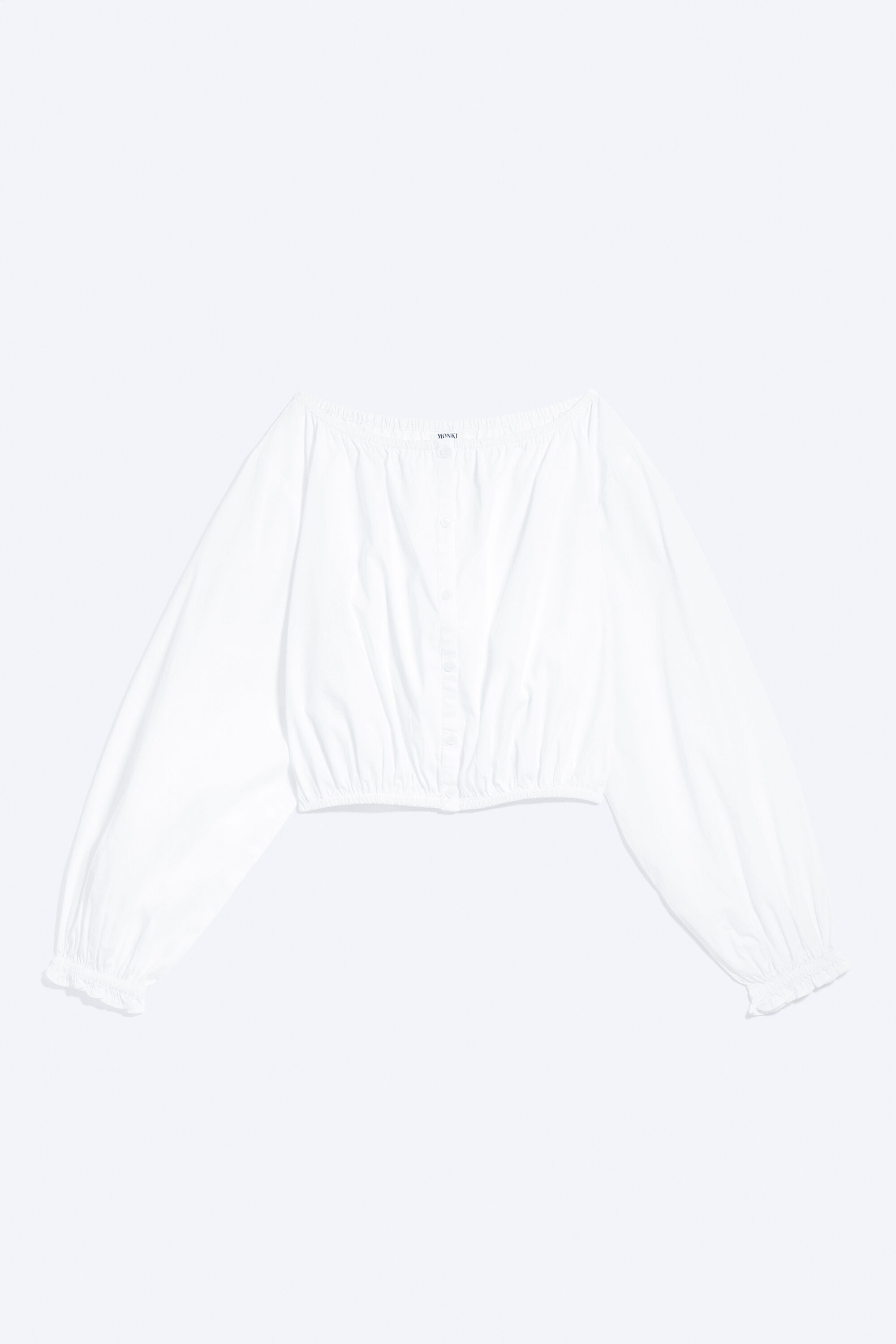 balloon sleeve blouse - Dusty White | Monki EU