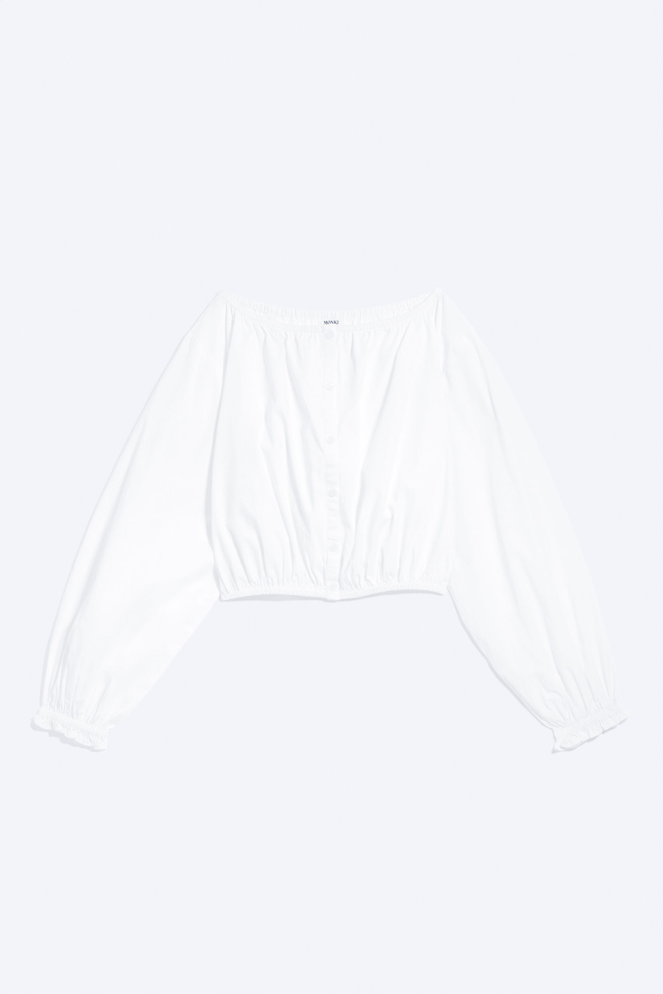 Dusty White - Balloon Sleeve Blouse - 4