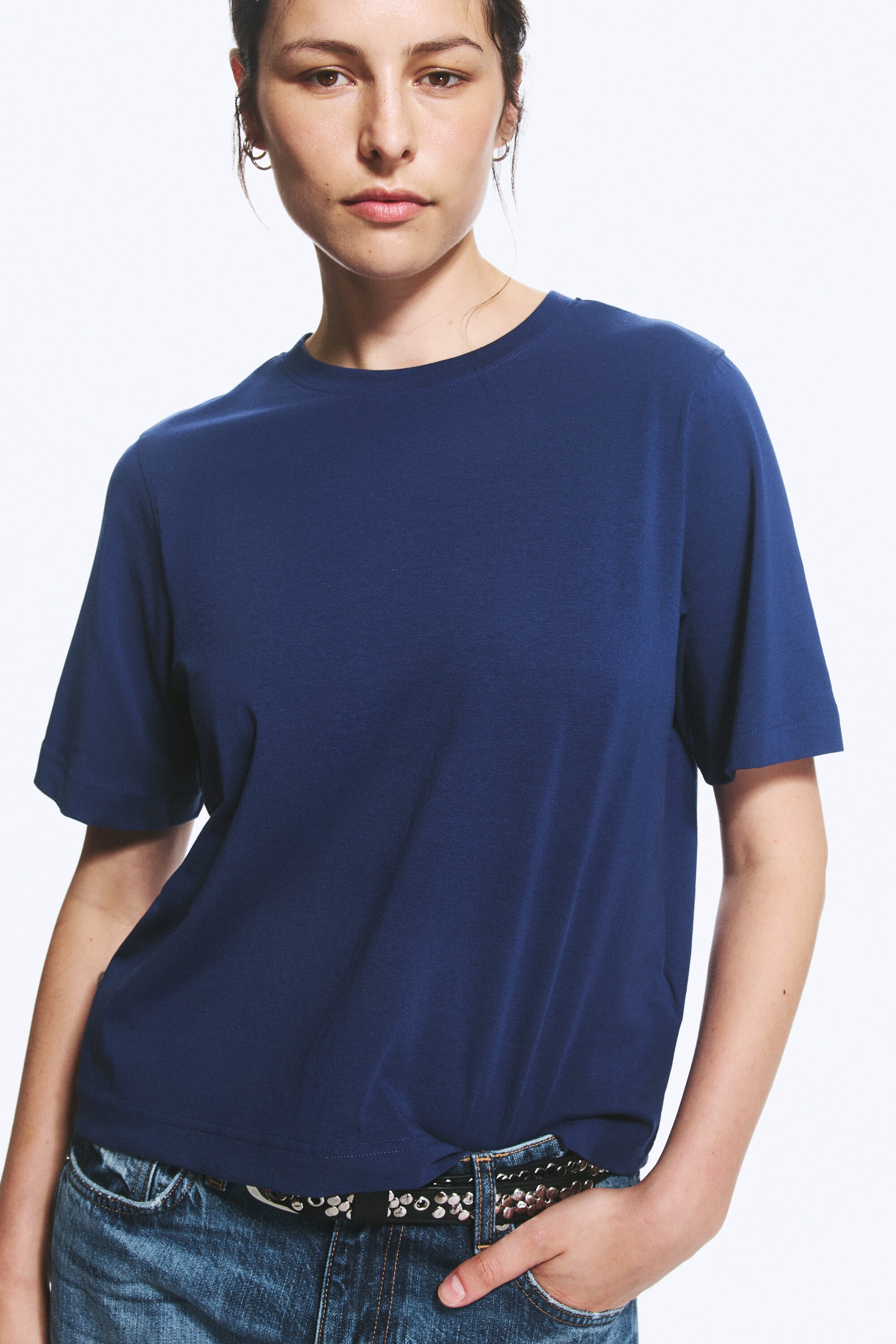 Mörkblå - Perfect Boxy T-shirt - 2