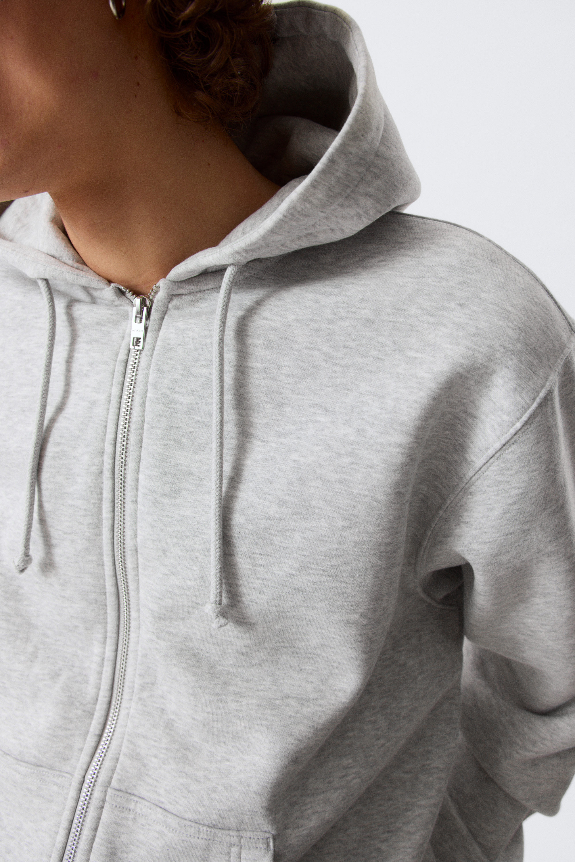 Grey Melange - Classic Zip Hoodie - 2