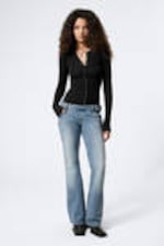 Blue Fade - Light Blue - Nova Low Rise Slim Bootcut Leg Rodeo Jeans - 0