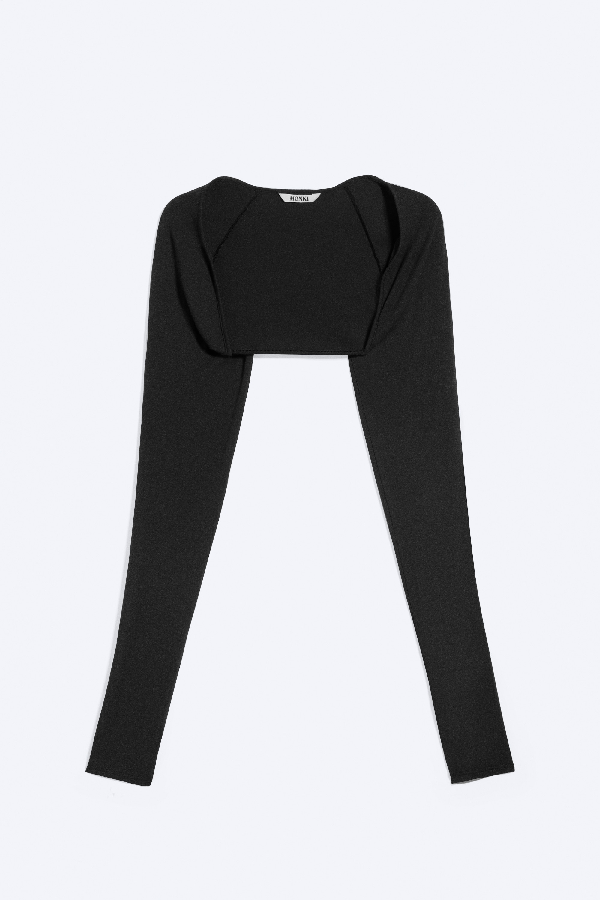 Bolero aderente in jersey - Nero