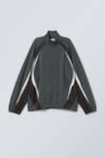 Dark Grey Colour Block - Amy Colour Block Track Jacket - 0