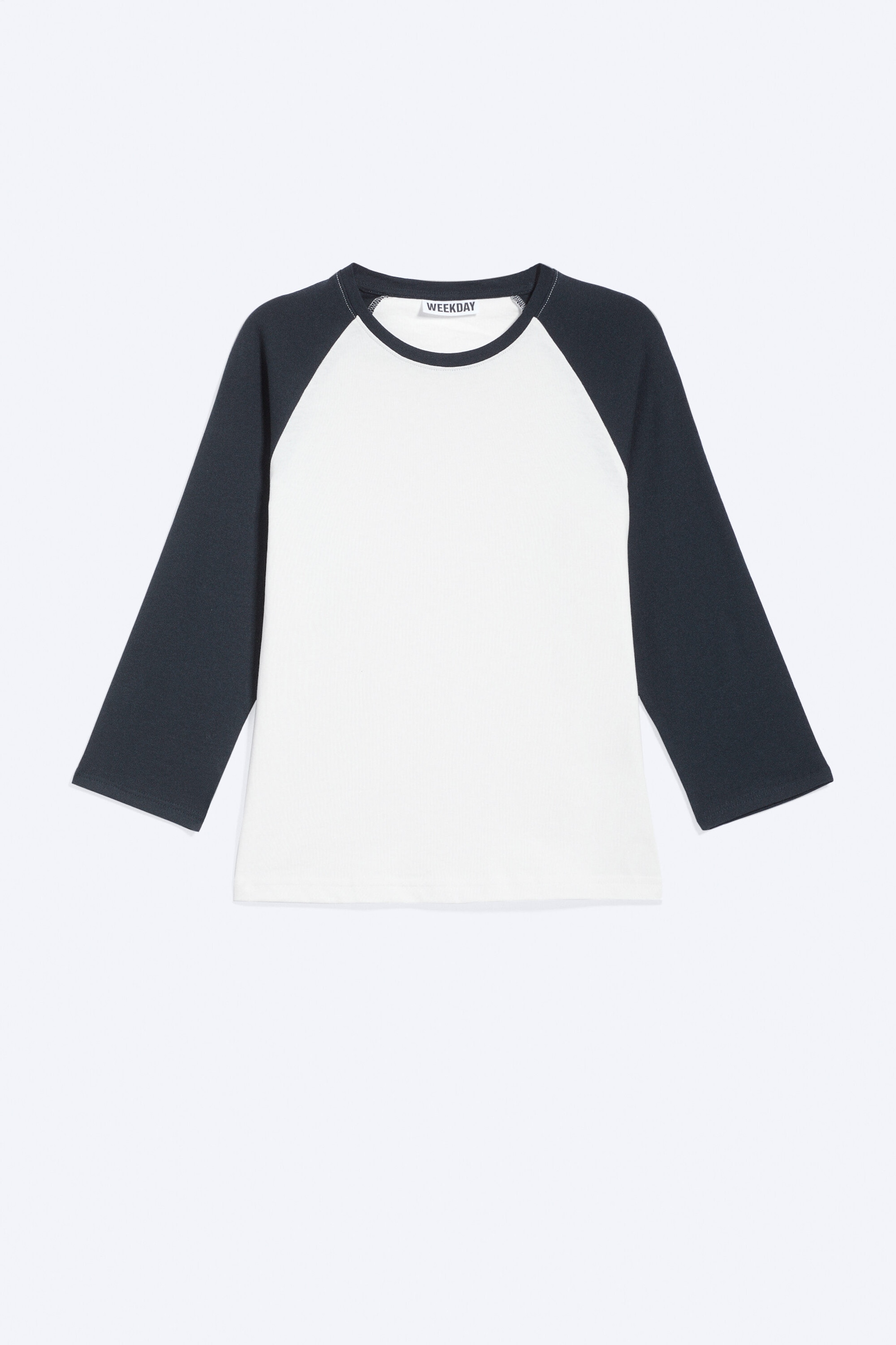 White - Raglan-topp med trekvart erme - 1
