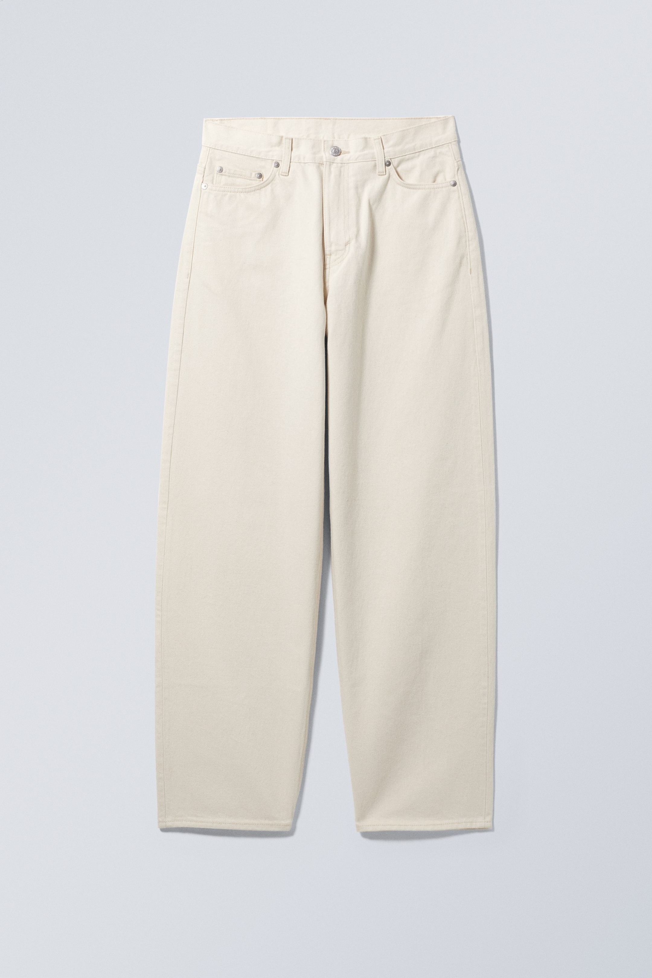 Off-white - Rail løs jeans med mellomhøyt liv og vide ben - 0