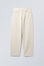 Off-white - Rail løs jeans med mellomhøyt liv og vide ben - 0