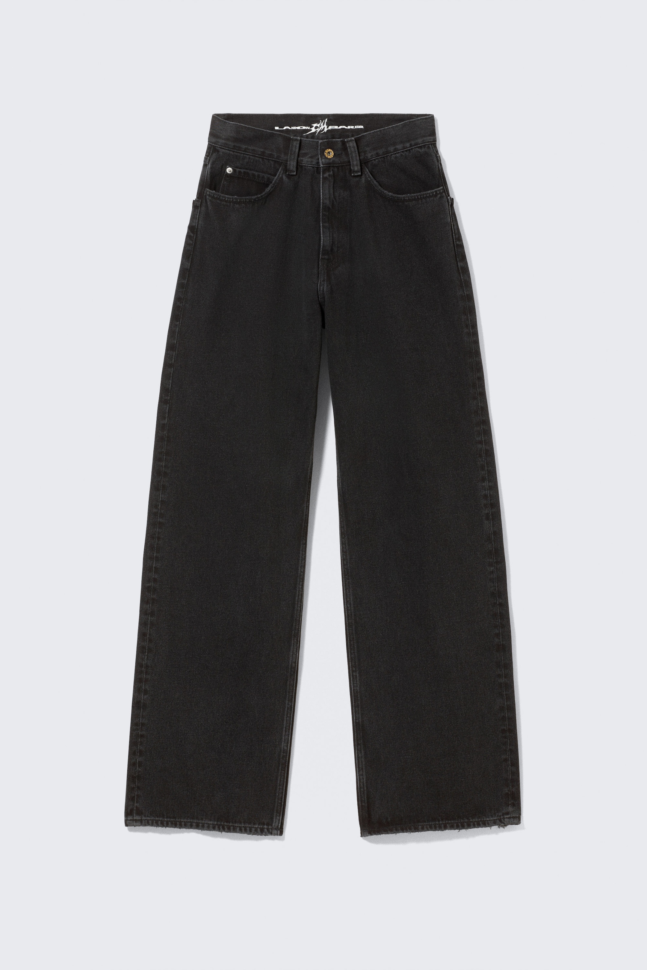 Verwaschenes Schwarz - CM x LB Looser Washed Black Unisex Jeans - 1