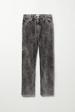 Schwarz - Cordhose Space mit Wascheffekt - 0