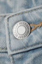 Snow Blue - Light Blue - Flame Low Rise Slim Flared Leg Jeans - 6