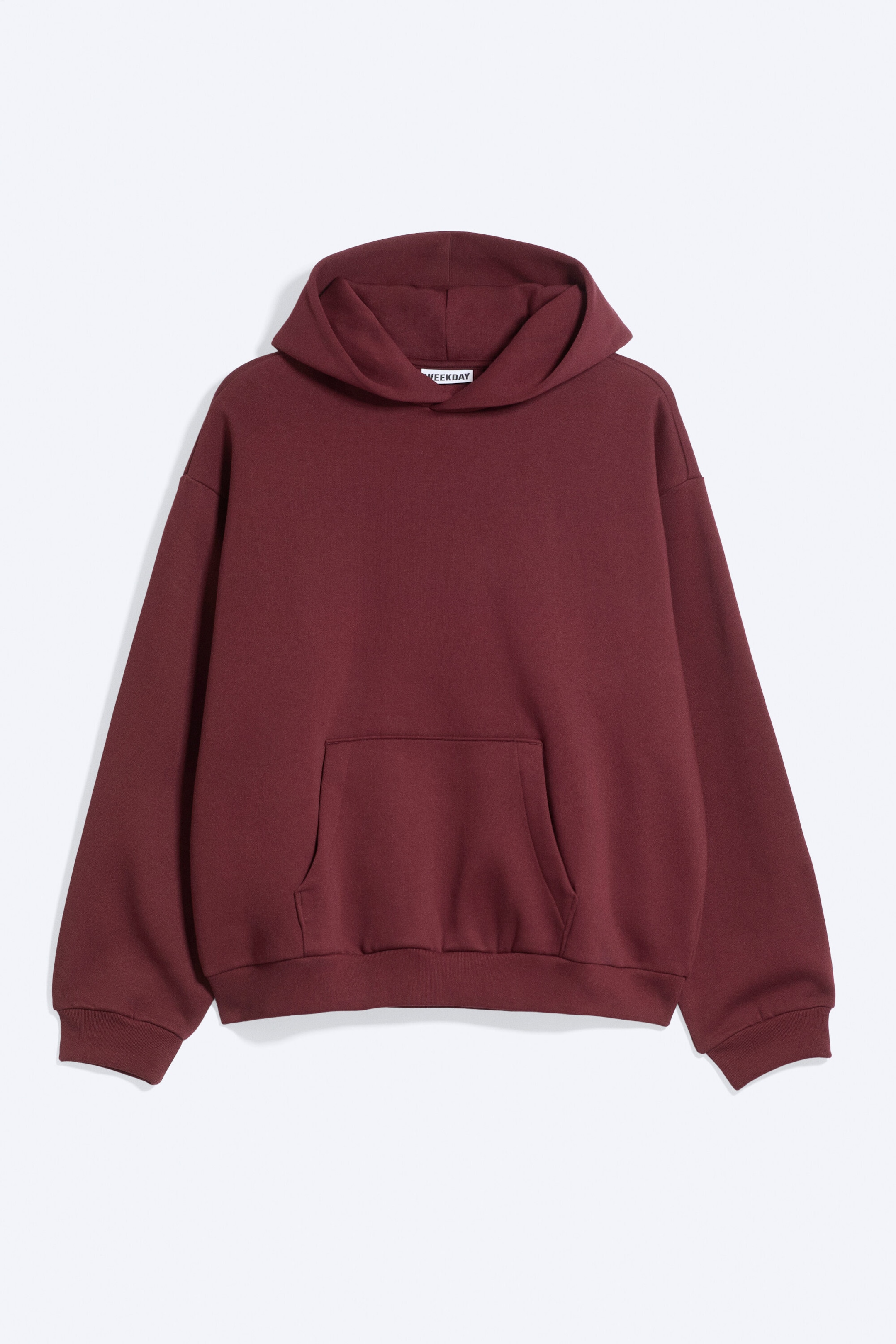 Burgundy - Loose fit hoodie - 1