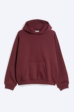 Burgundy - Loose fit hoodie - 0