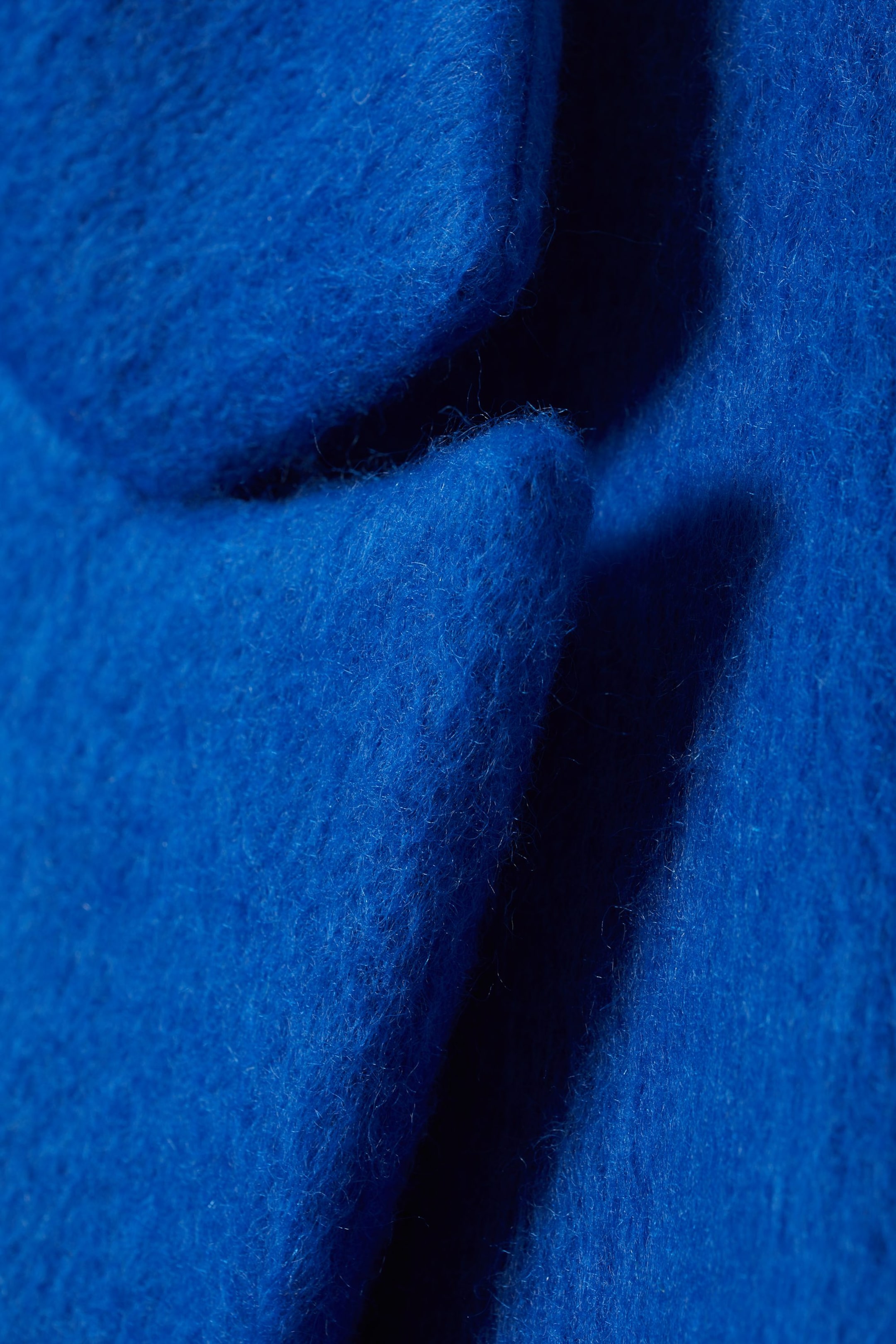 Knallblau - Alex Wool Blend Coat - 1