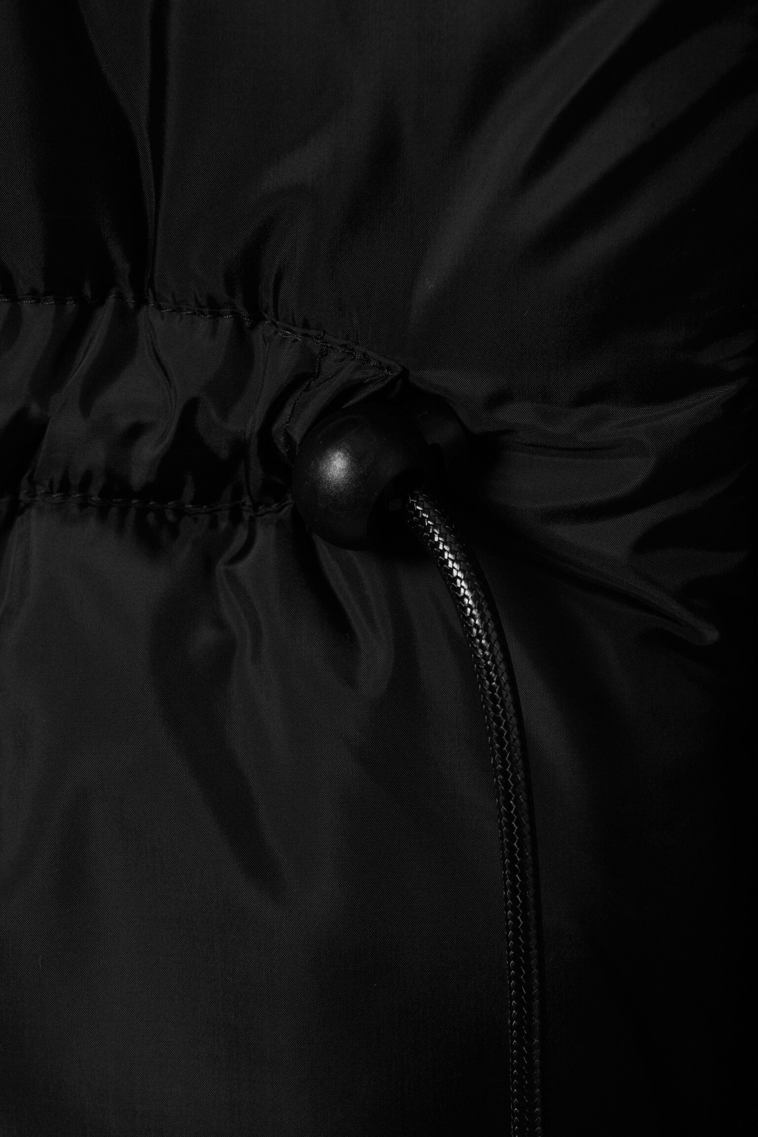 Oversized Puffer Jacket - Black - 6
