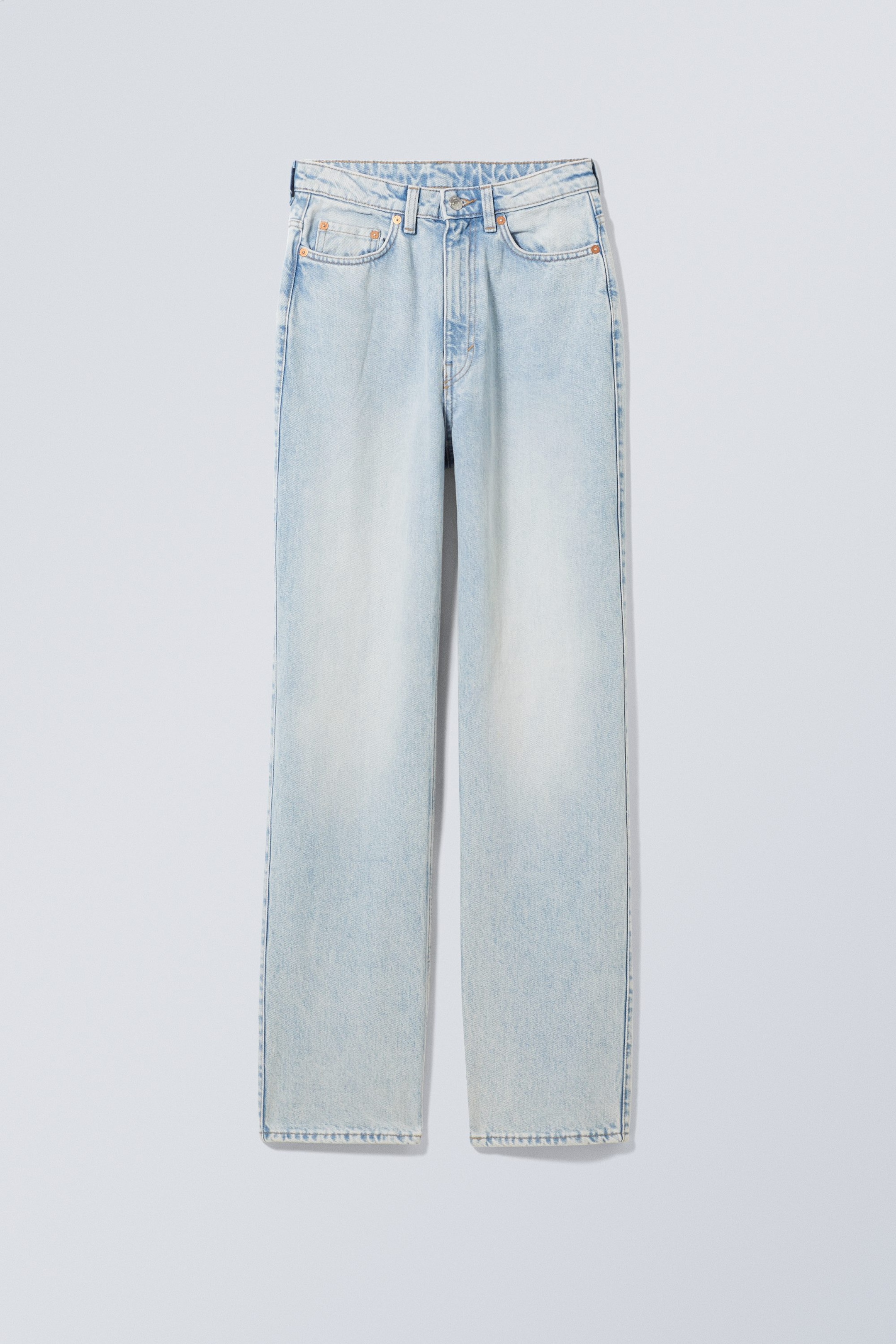 Fresh Blue - Jean droit standard taille très haute Rowe - 0
