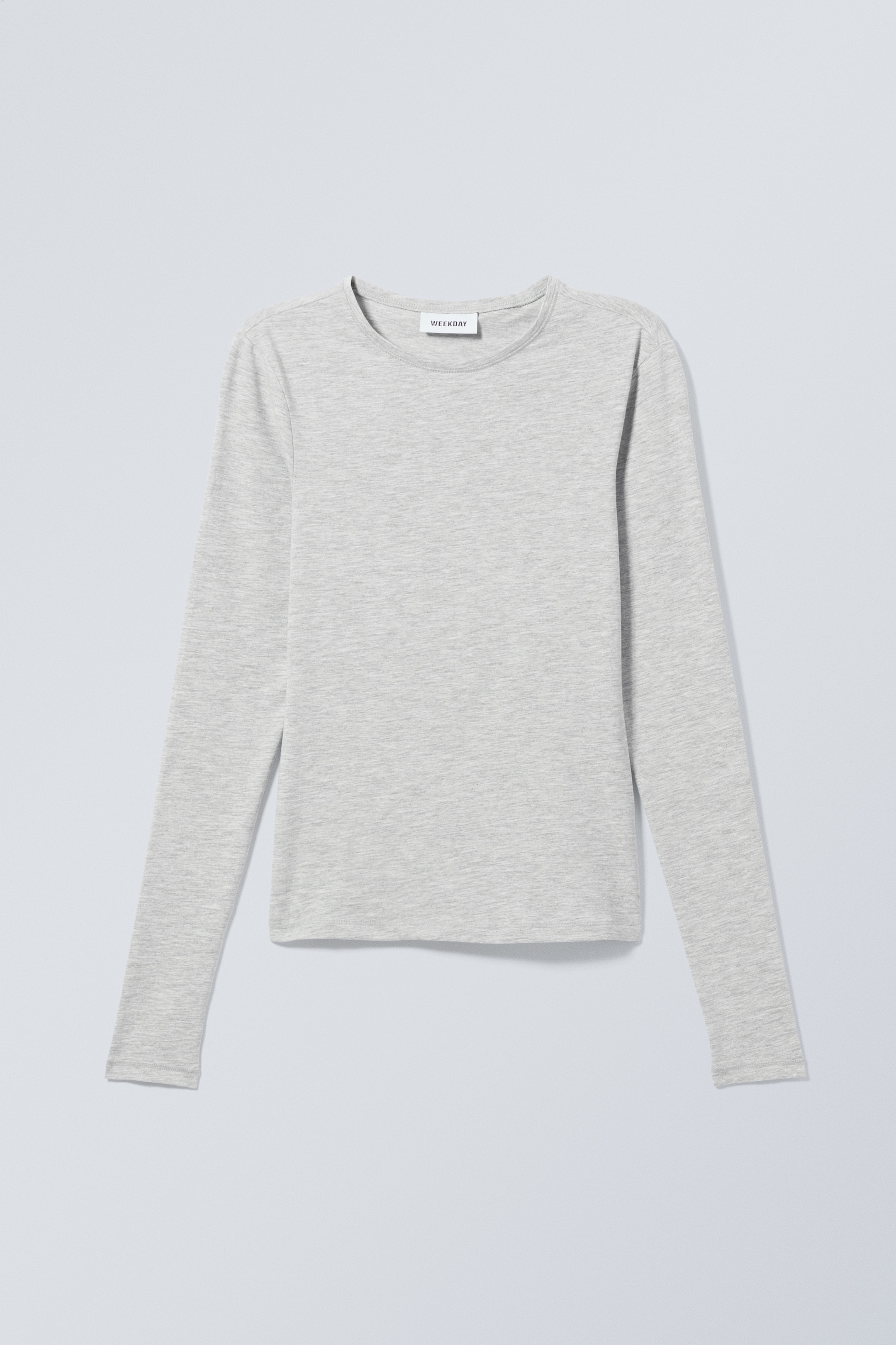 Προβολή μεγαλύτερης εικόνας: Slim Fitted Long Sleeve - Dusty Grey - Ladies | H&M GR 4