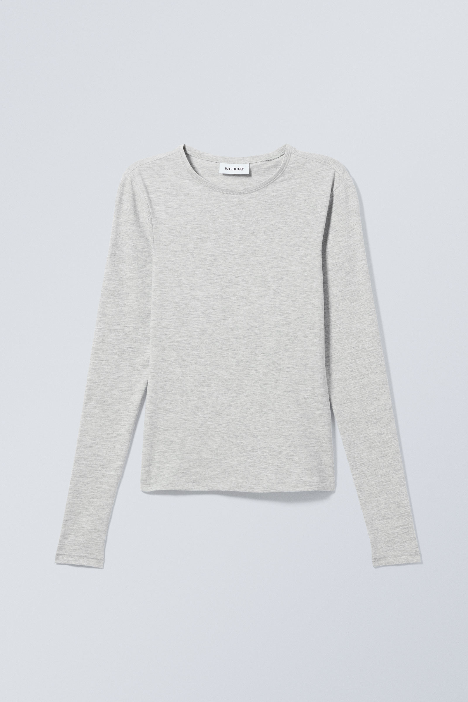 slim fitted long sleeve - Dusty Grey | Weekday WW