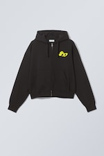 Liquid Dance - Boxy Graphic Zip Hoodie - 0