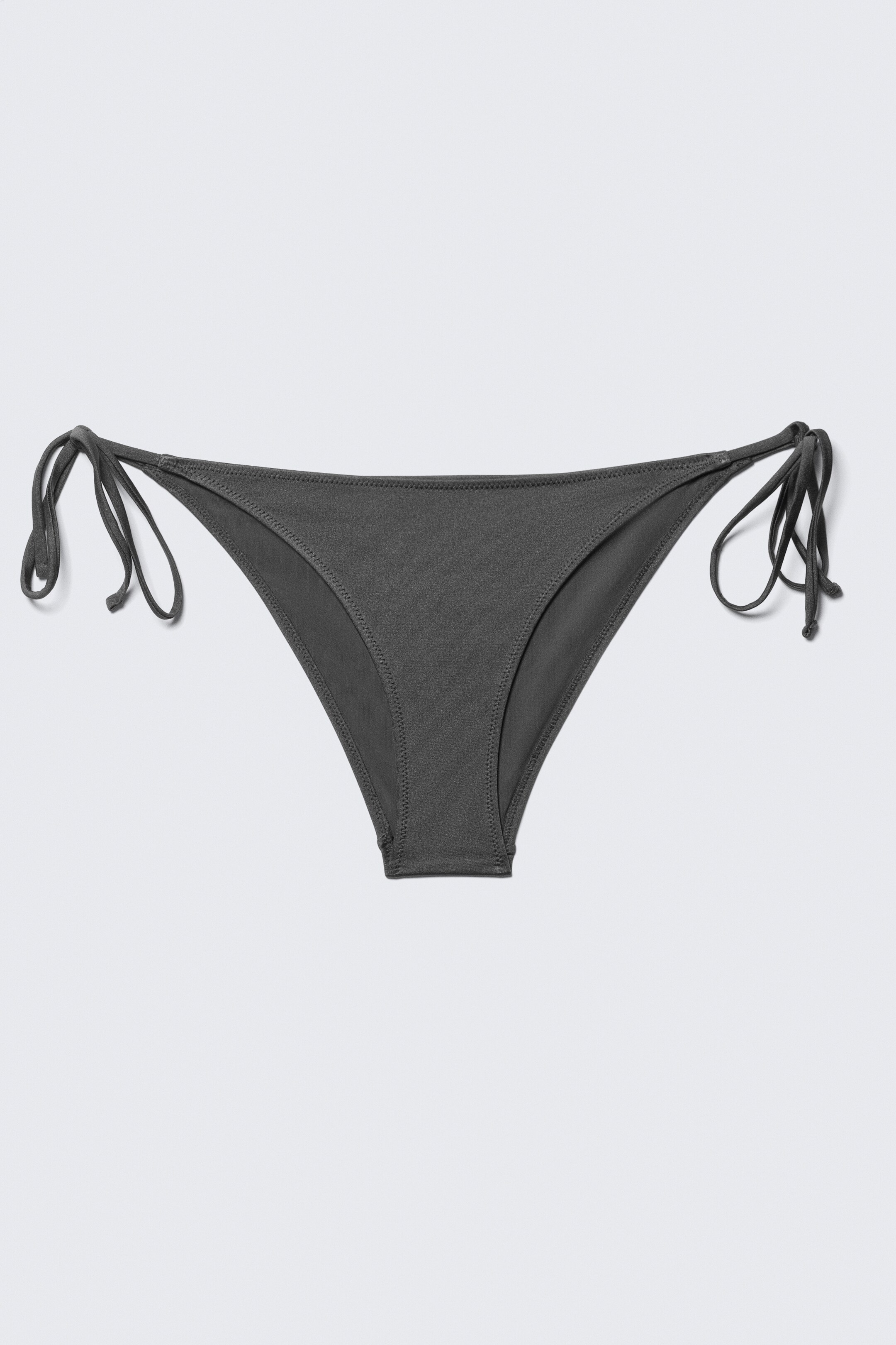 Agrandir l'image: Bas de bikini avec liens à nouer - Gris foncé - FEMME | H&M FR 1