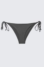 Gris foncé - Bas de bikini avec liens à nouer - 3