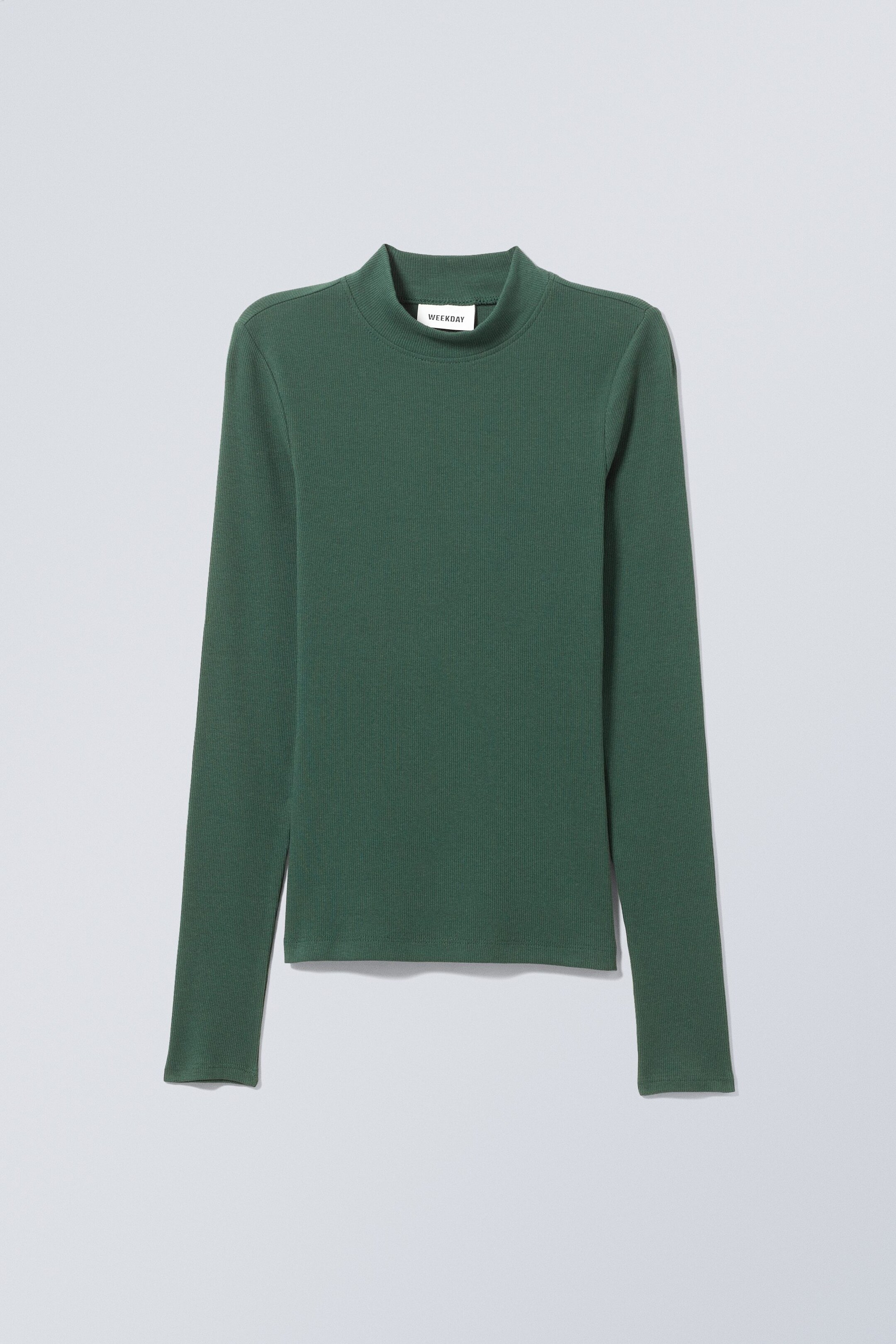 Sea Green - Close Fitted Mock Neck - 0