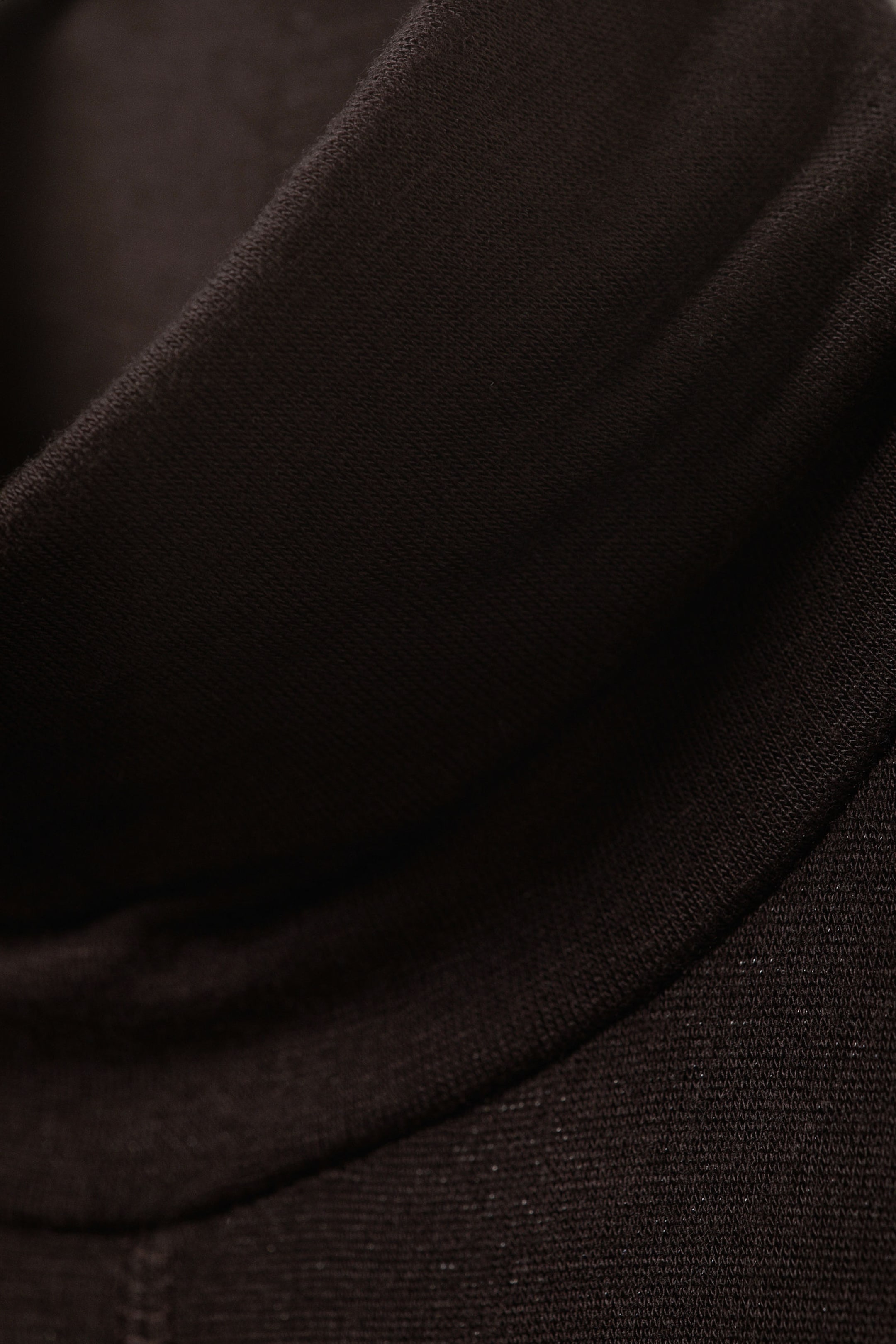 Dark Brown - Sheer Long Sleeve Turtleneck - 1