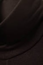 Dark Brown - Sheer Long Sleeve Turtleneck - 1