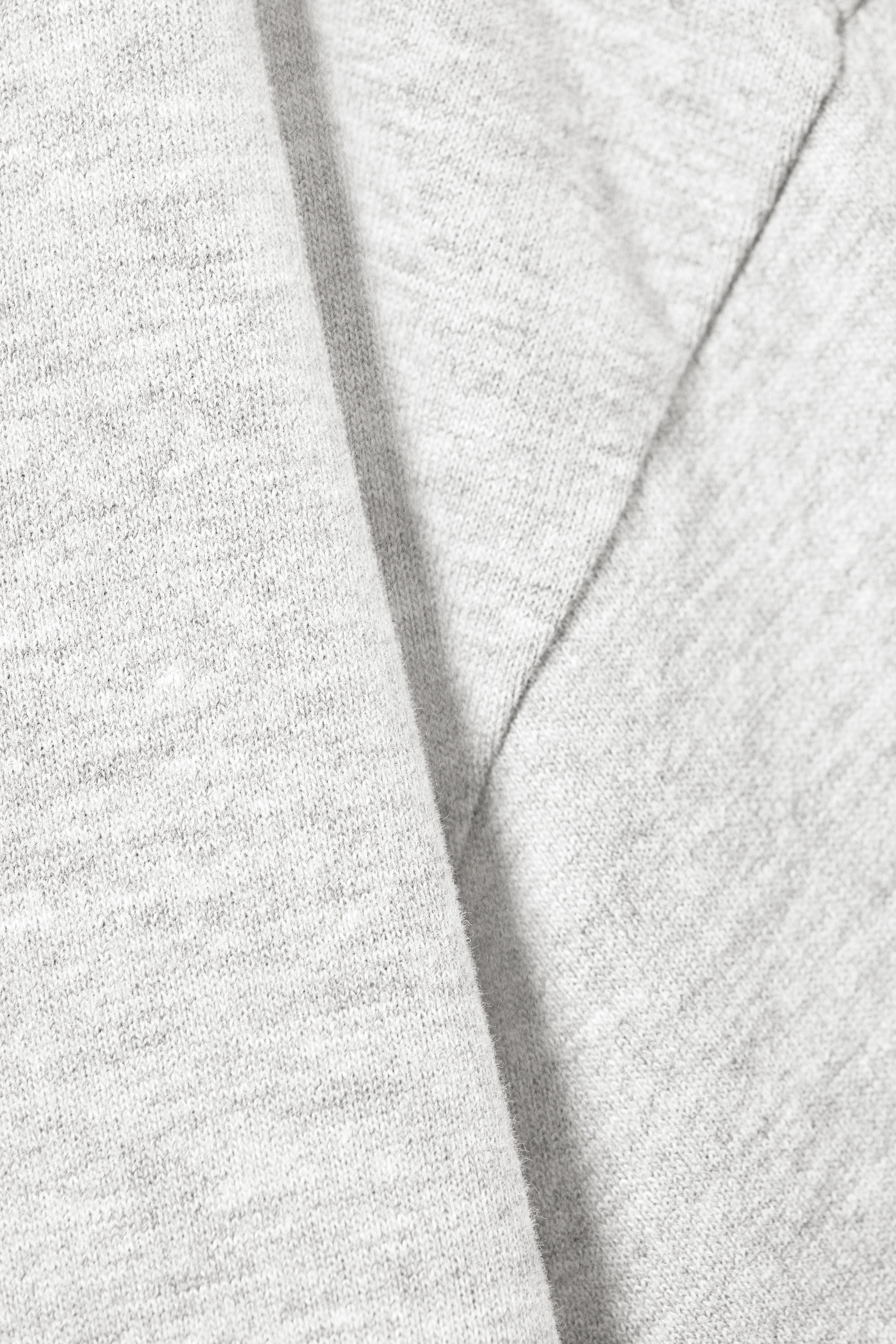 Light Grey Melange - Loose Boxy T-shirt - 4