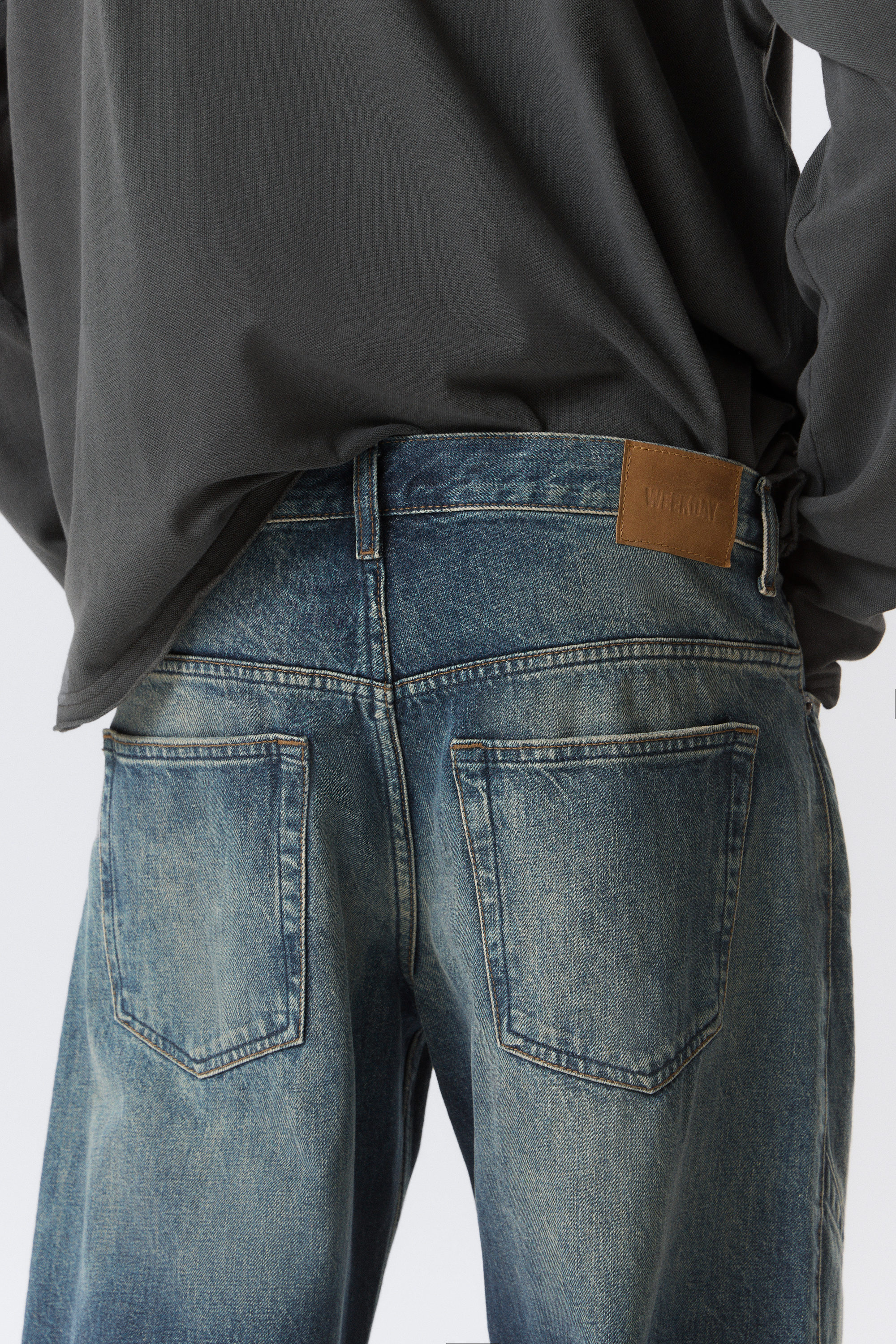 Baltic Blue - Bleu foncé - Sculpted Low Rise Loose Tapered Leg Jeans - 3