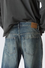 Baltic Blue - Dark Blue - Sculpted Low Rise Loose Tapered Leg Jeans - 3