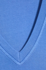 Tvättad bBå - Slim Fit Deep V-Neck T-Shirt - 4