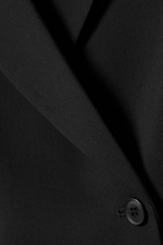 Black - Short Fitted Blazer - 4