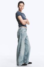 Notus Blue - Light Blue - Missy Low Rise Loose Straight Jeans - 2