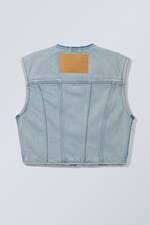 Bleu cendré - Veste en jean Extend - 1