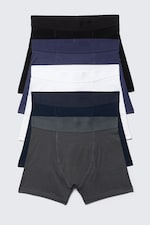 Black/White/Navy - 5-pack Boxer Briefs - 0