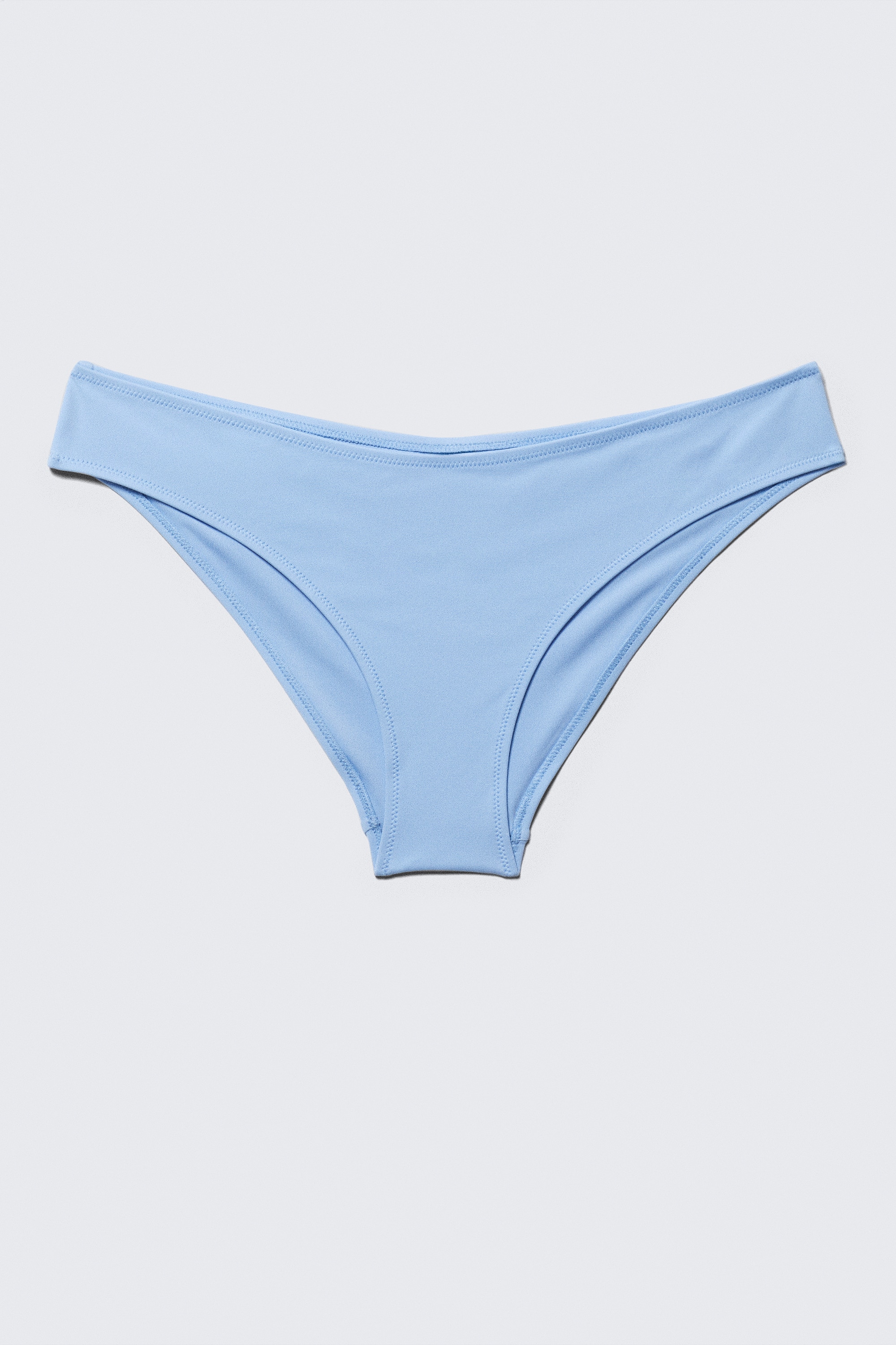 Plain Bikini Bottoms - Light Blue/Dusty Mole/Bright Red