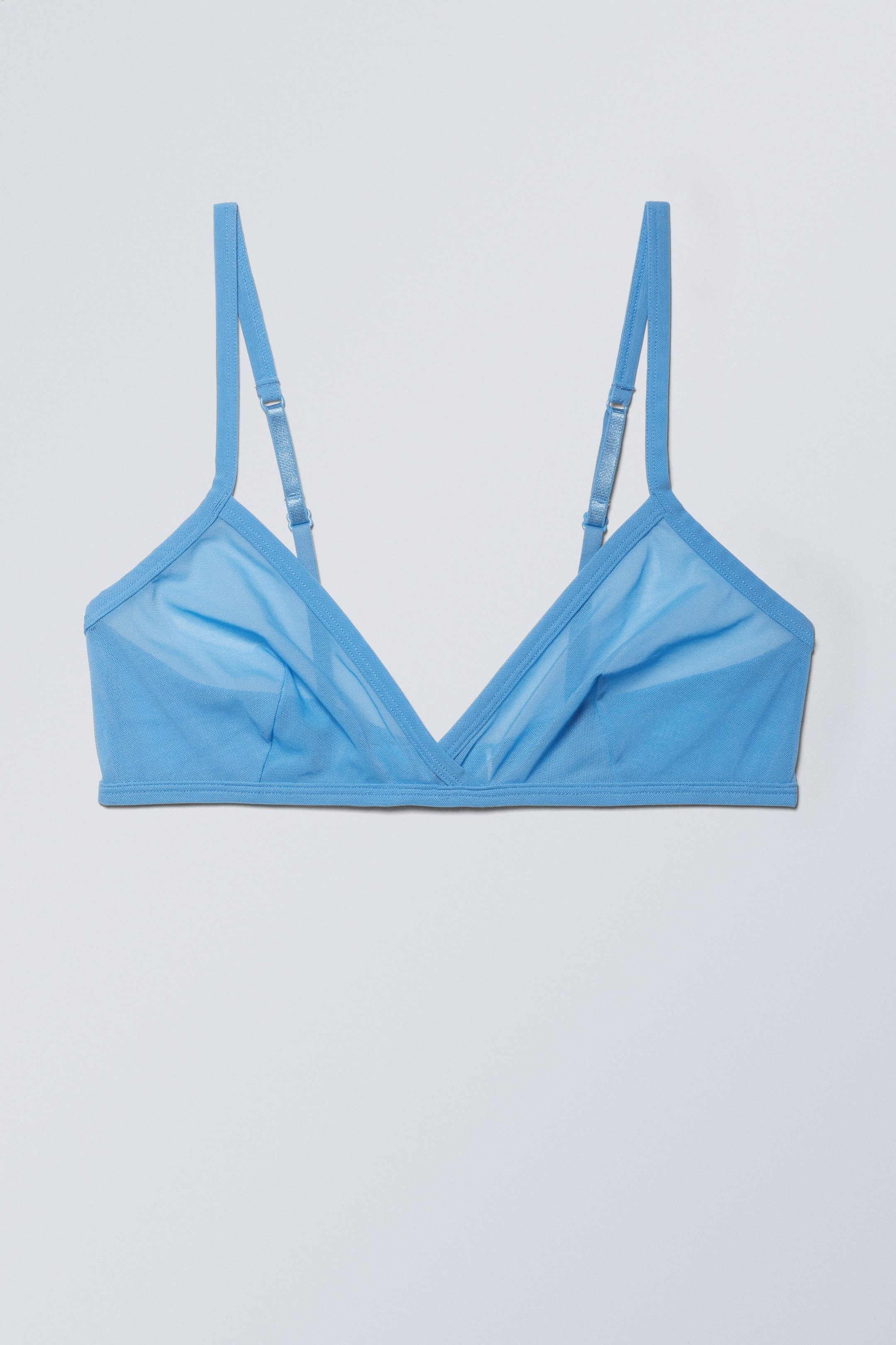 Hellblau - Triangel-Bustier Bonnie aus Mesh - 0