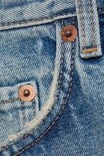 Sky Worn - Medium Blue - Helix Low Rise Regular Flared Leg Jeans - 1