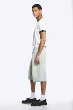 Citizen Blue - Light Blue - Astro Mid Rise Loose Baggy Denim Shorts - 2