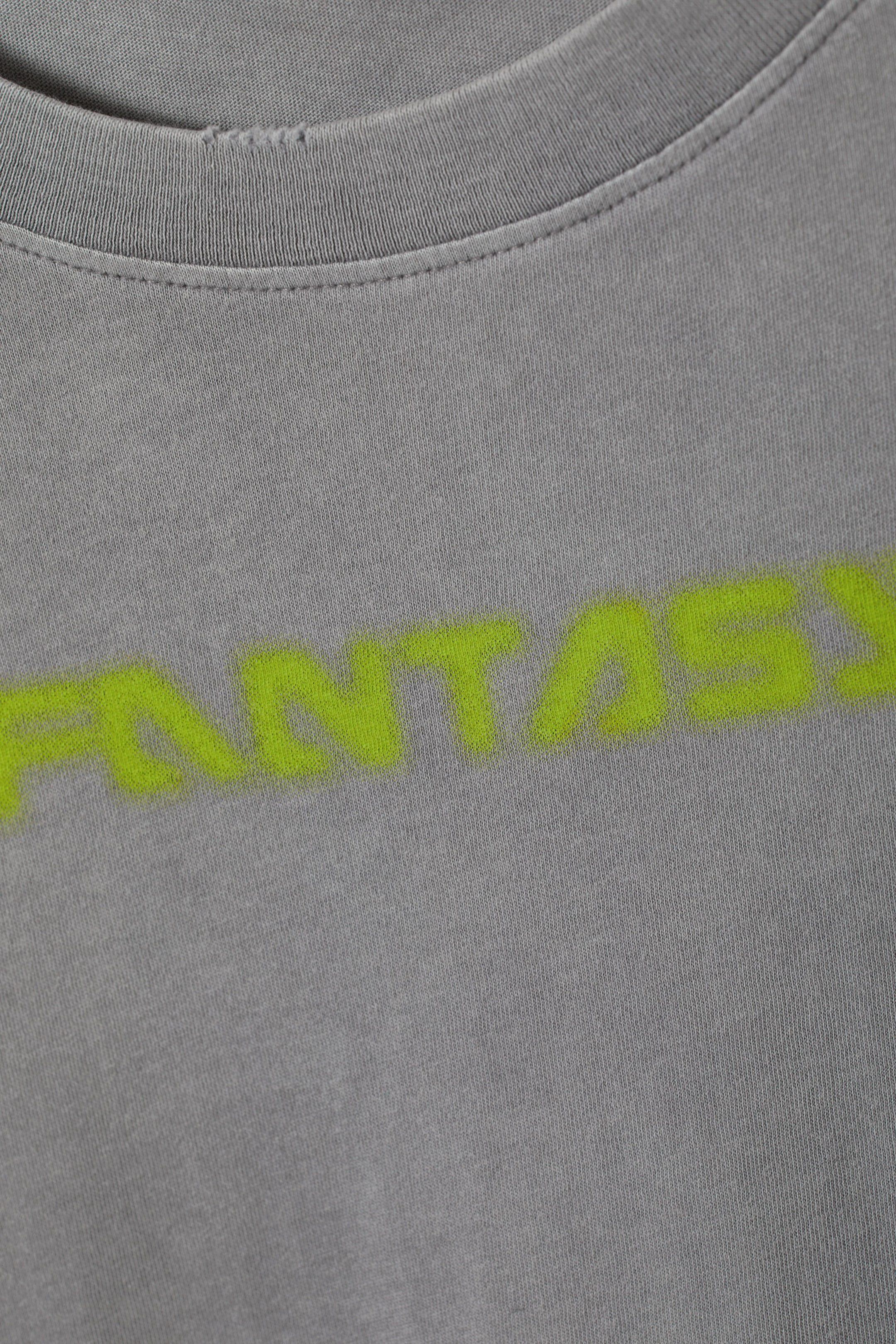 Neongroene afbeelding - Gen T-shirt met print - 1