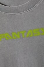 Neongroene afbeelding - Gen T-shirt met print - 1
