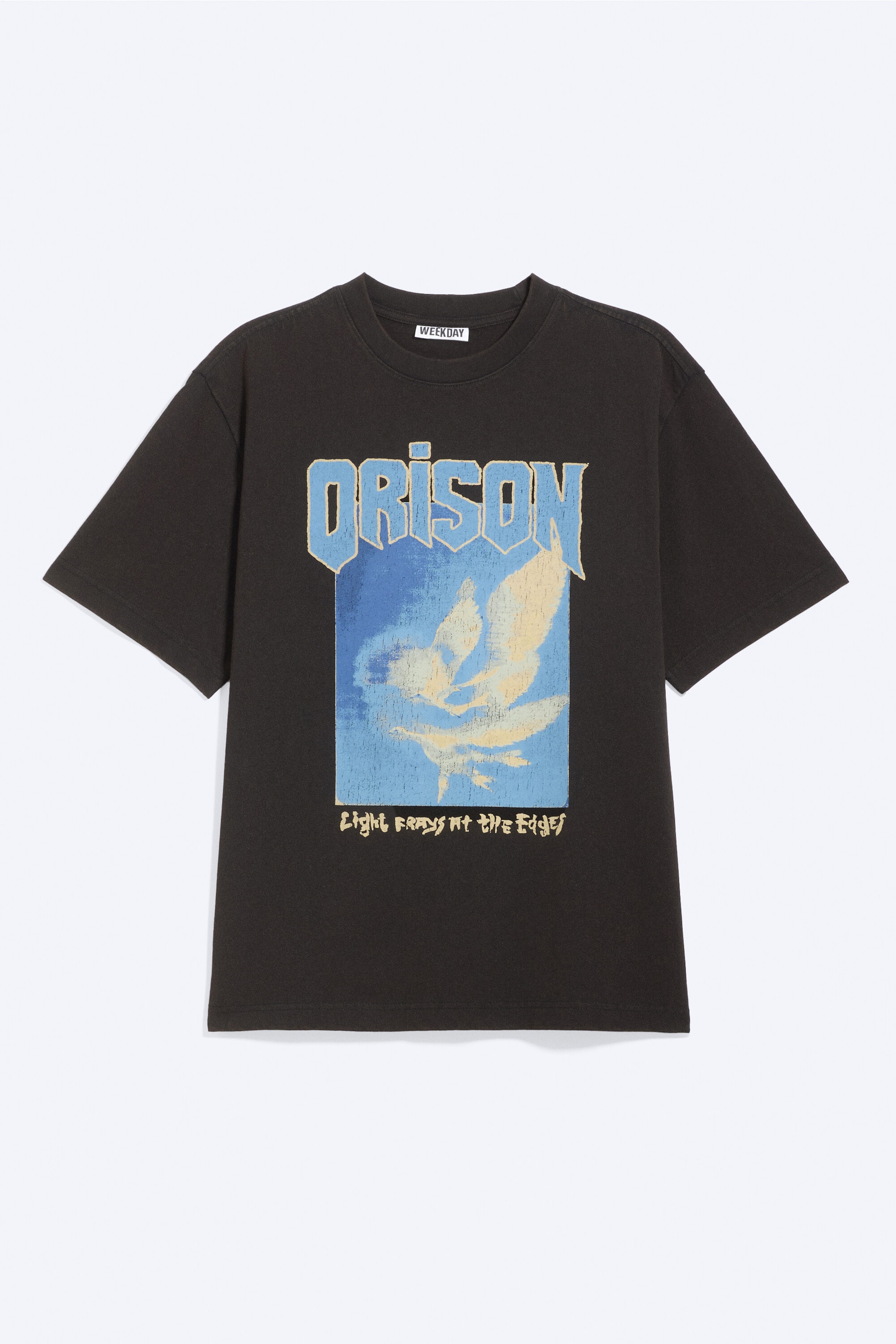 Schwarz - Vögel - Entspanntes T-Shirt mit Grafikdruck - 3