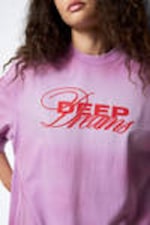 Light Lilac - Deep Dreams - Wide Oversized Printed T-shirt - 2