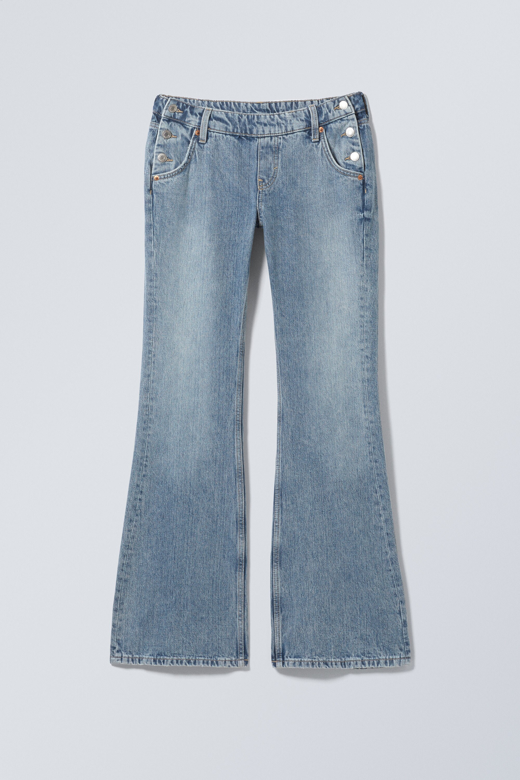 flare low rise coated flared skinny jeans - Coated Black - Black