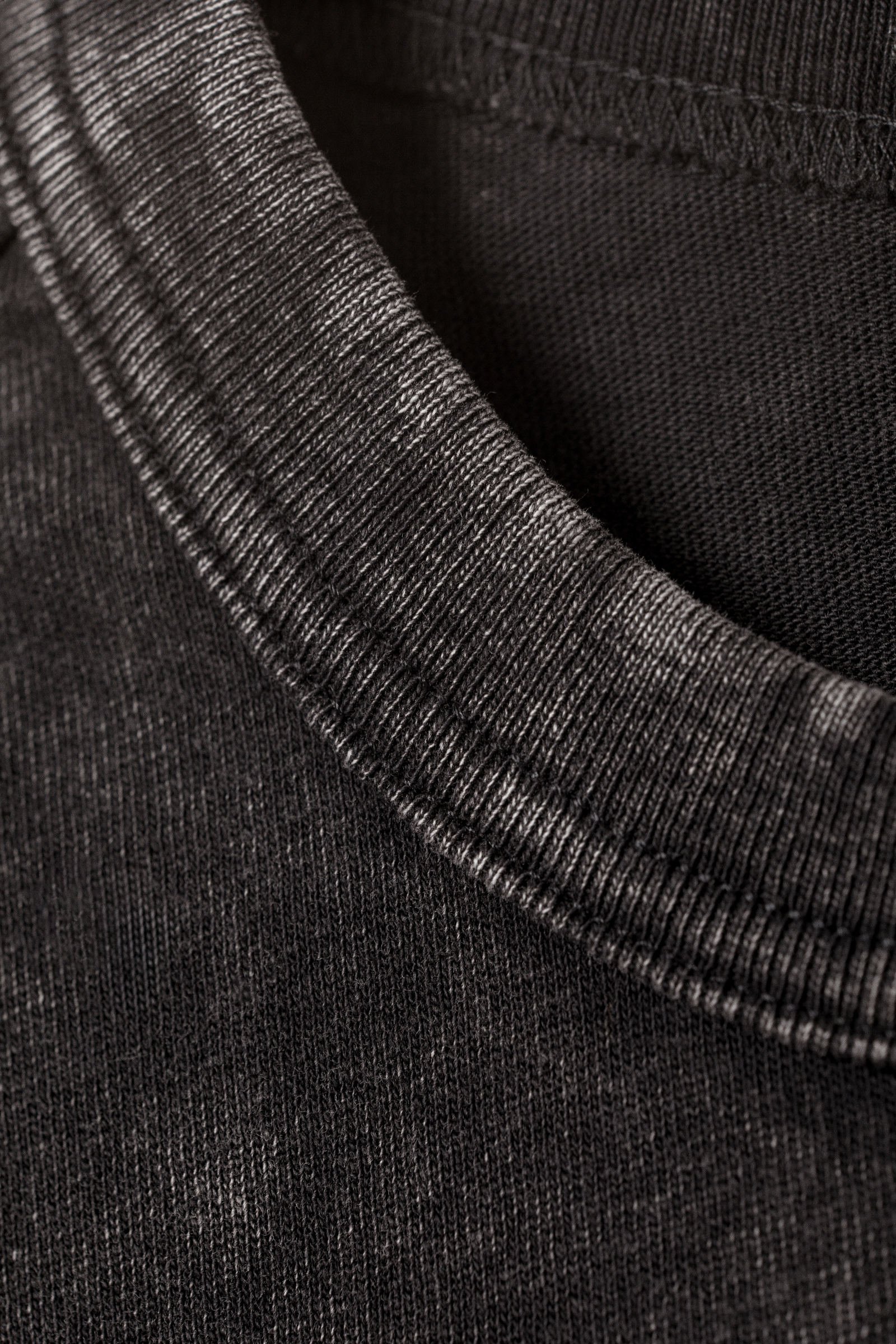 トップス 24ss   WASHED HEAVY WEIGHT TANK TOP boxy washed tank top - Washed Black | Weekday WW