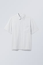 Dusty light blue - Randy Linen Short Sleeve Shirt - 0