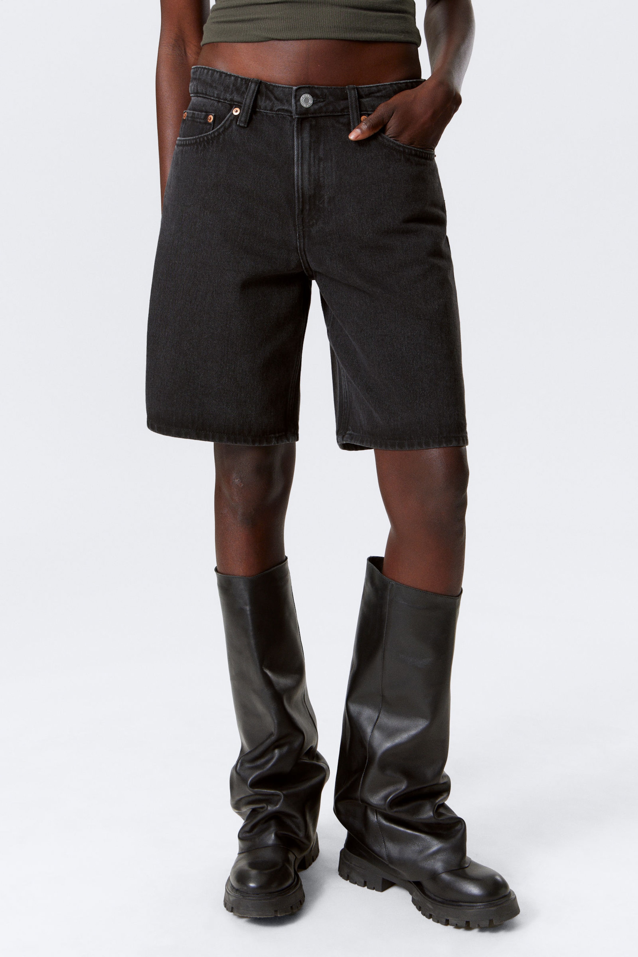 #272628 - Monterey Low Rise Denim Shorts - 2