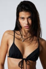 Black - Triangle Bikini Top - 0