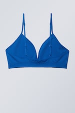 Blue - Cat Soft Triangle Bra - 1