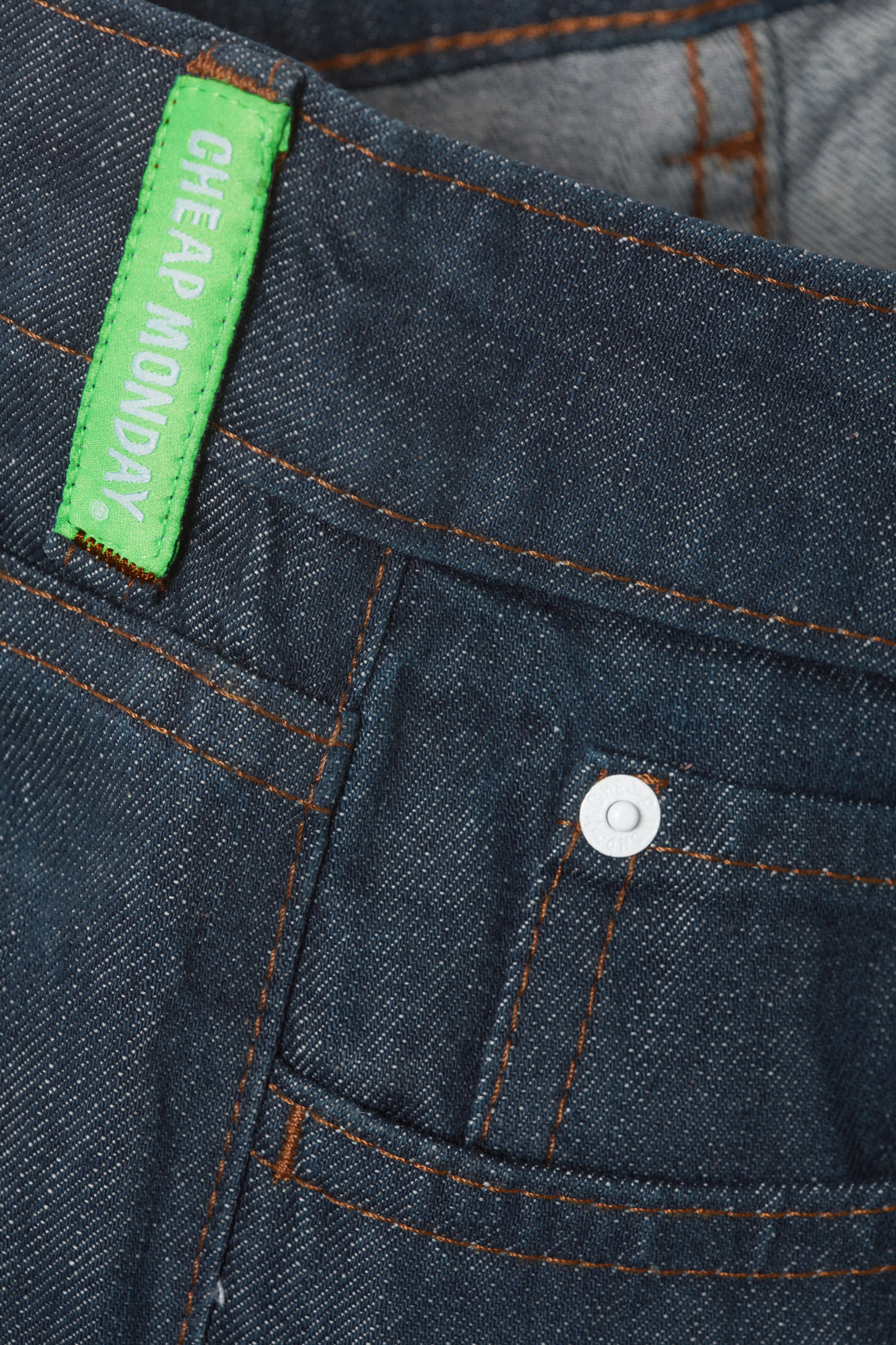 Blue Rinse - Dark Blue - Poser Regular Waist Loose Wide Jeans - 2