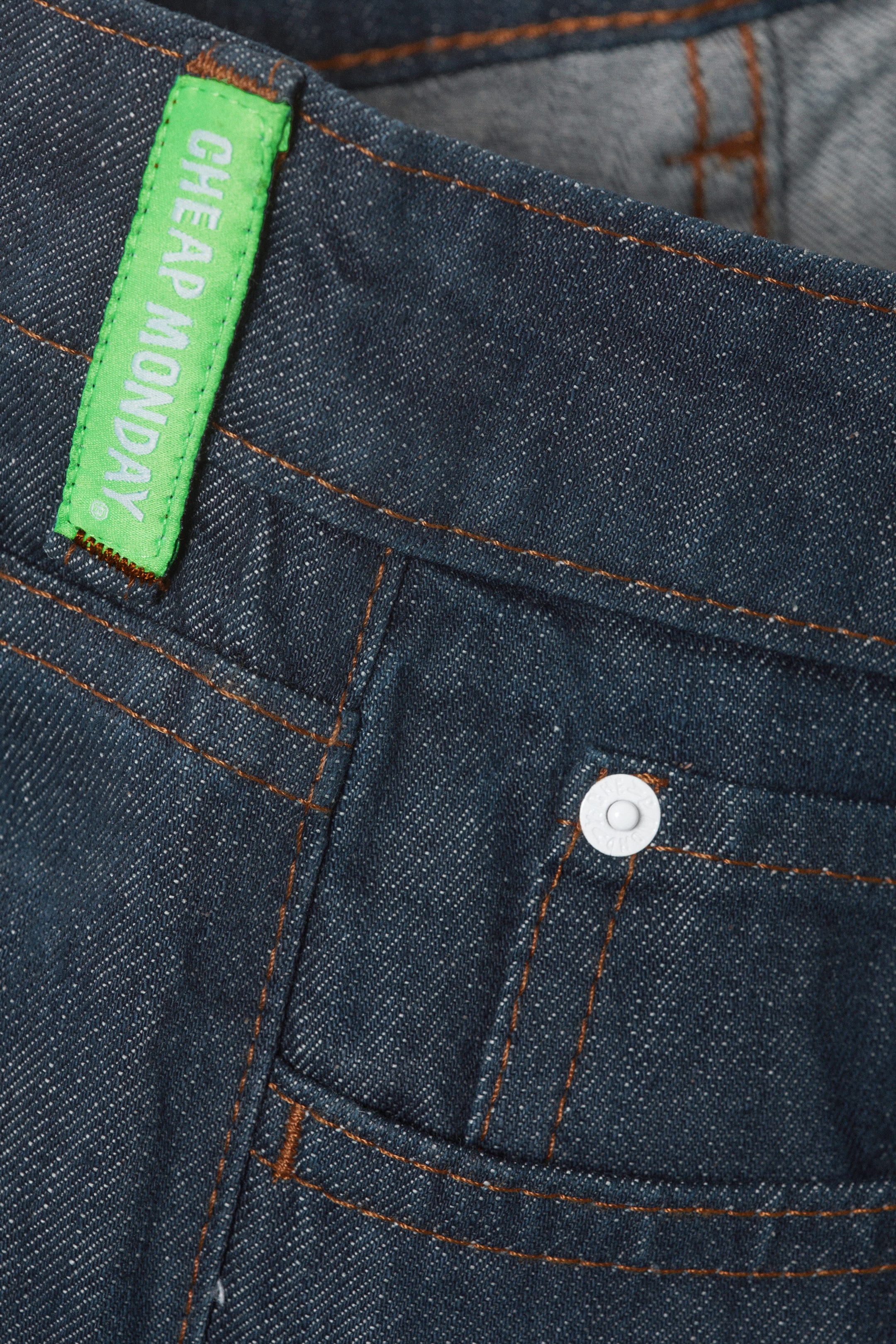 Blue Rinse - Dark Blue - Poser Regular Waist Loose Wide Jeans - 2